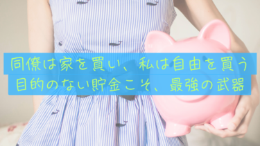 【自由を買う】サイコロジー・オブ・マネーに学ぶ「目的のない貯金」の最強価値